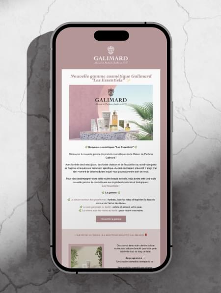 Newsletter Galimard - Activation - Pix Associates